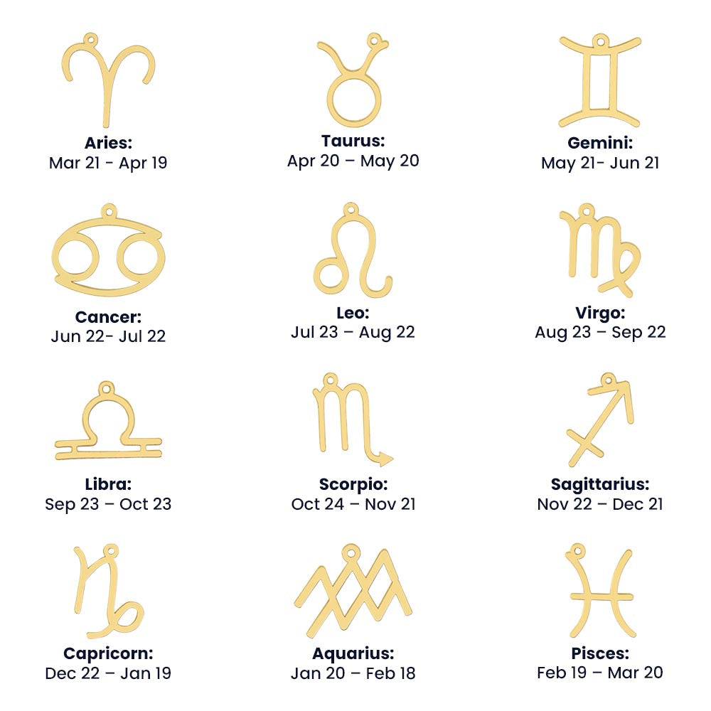 Stellar Sign Zodiac Necklace